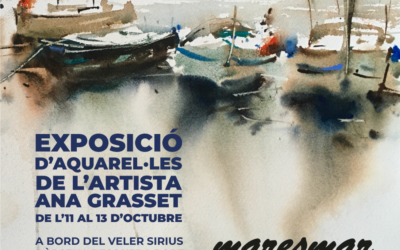 A bord del veler centenari Sirius  podreu visitar l’exposició d’aquarel·les de l’artista Ana Grasset