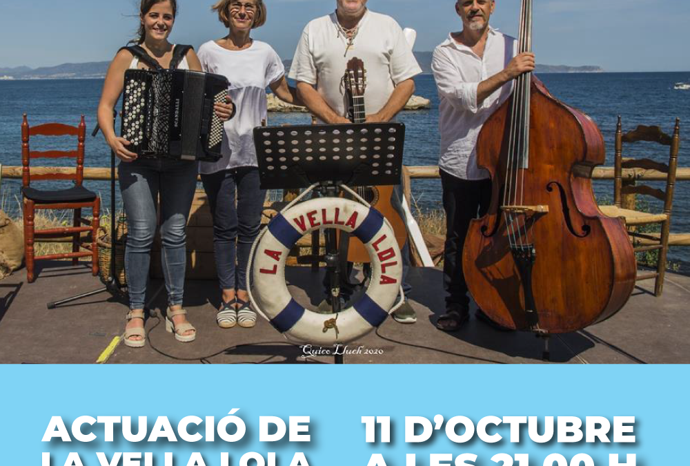 El proper divendres 11 d’octubre no et pots perdre el concert d’havaneres de la Vella Lola